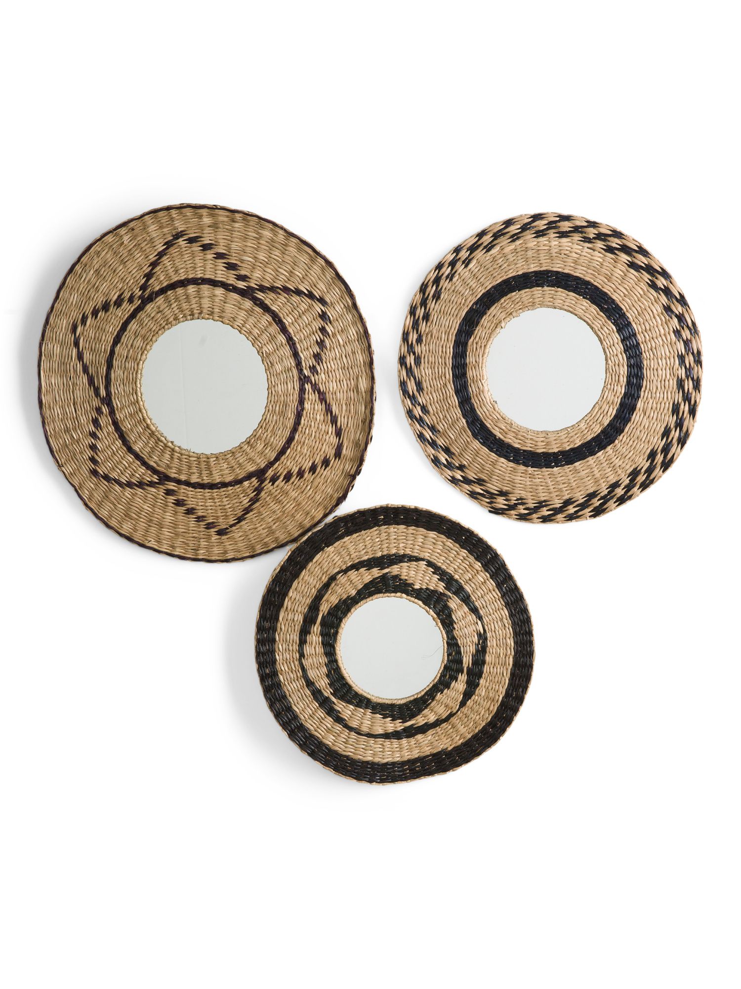 3pc Elise Natural Mirror Set | TJ Maxx