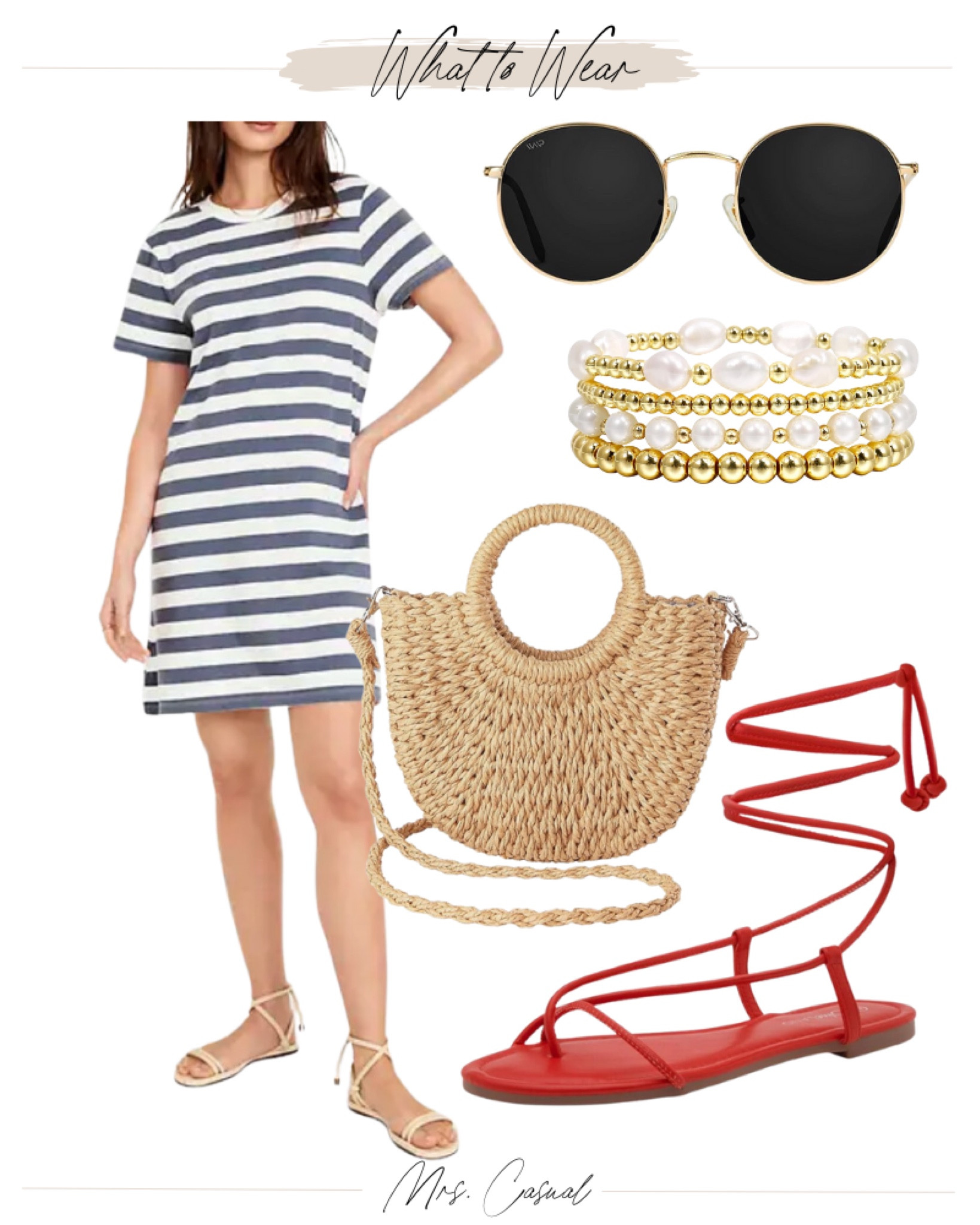 4th of July outfit idea ❤️ red white and blue casual summer outfit old navy dress on sale for $17! 

#LTKStyleTip #LTKFindsUnder50 #LTKSaleAlert