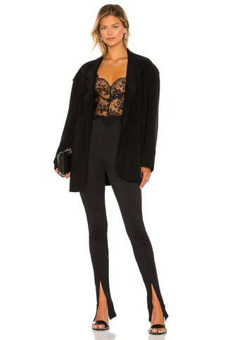 Frankie Lace Crop Top | Black Lace Top Black Crop Top Black Sheer Top Sheer Tops For Women | Revolve Clothing (Global)