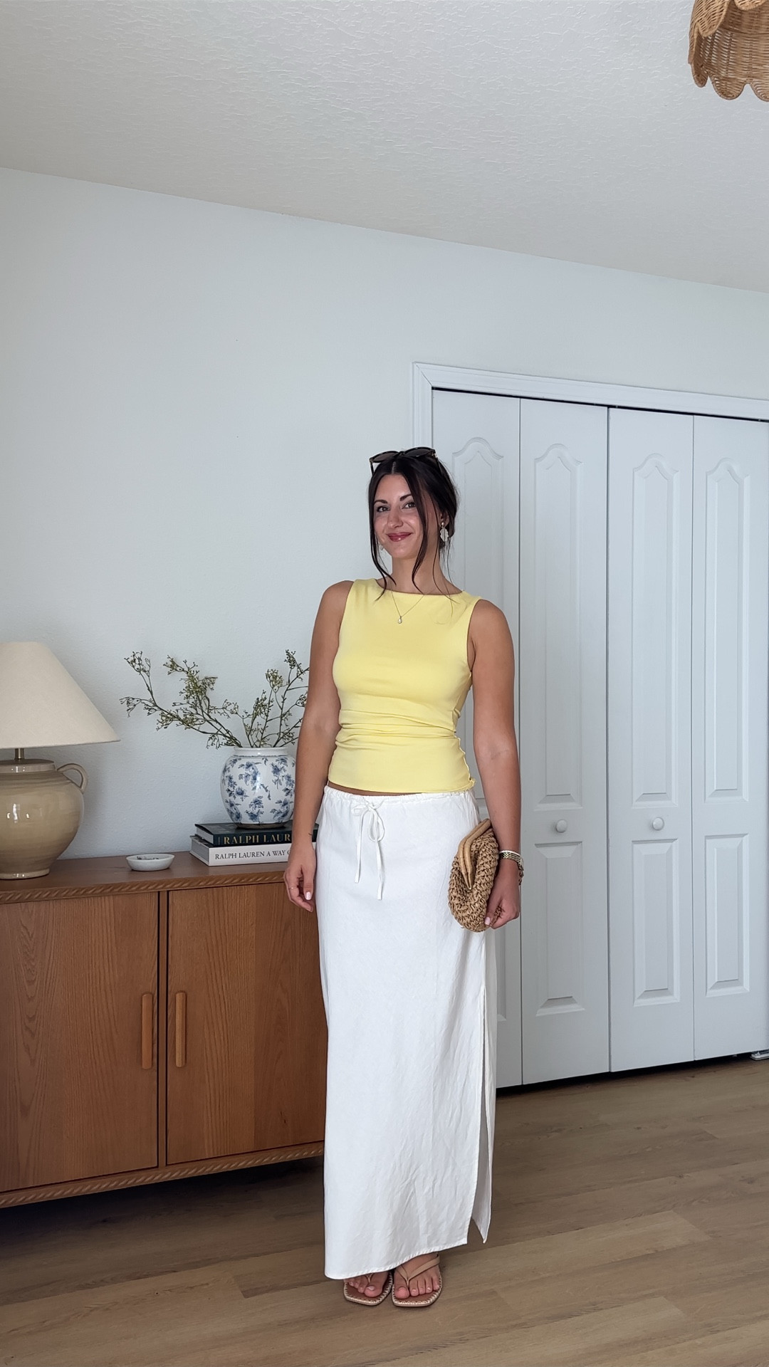 Simple summer outfit! Wearing small top & skirt - can be worn high or low rise! (I’m 5’5”) 

yellow, linen skirt, vacation outfit 

#LTKFindsUnder100 #LTKSeasonal #LTKStyleTip