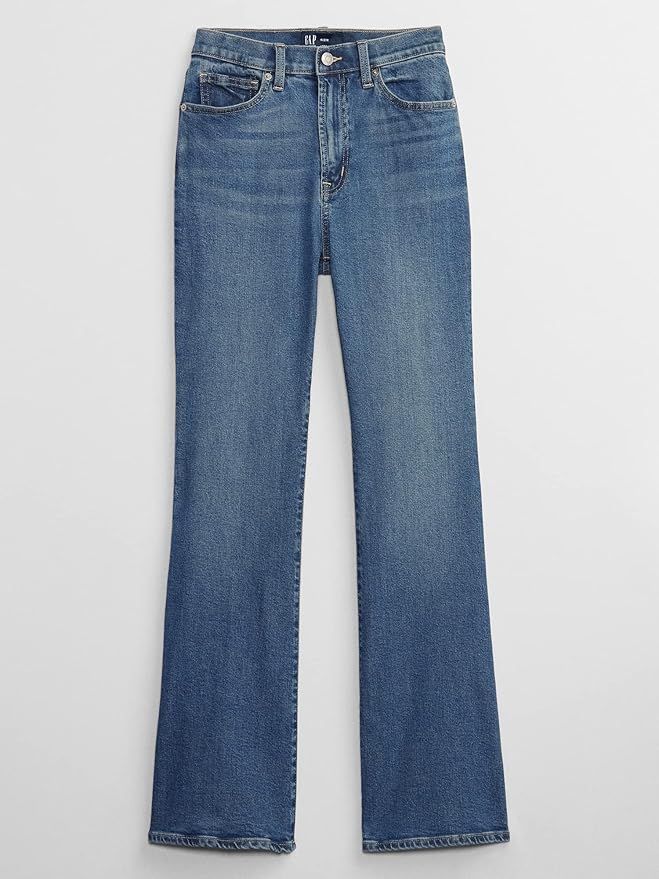 GAP Women's High Rise Flare Denim Jeans | Amazon (US)