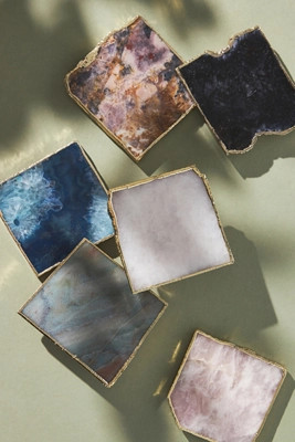 Gilded Agate Coaster | Anthropologie (US)