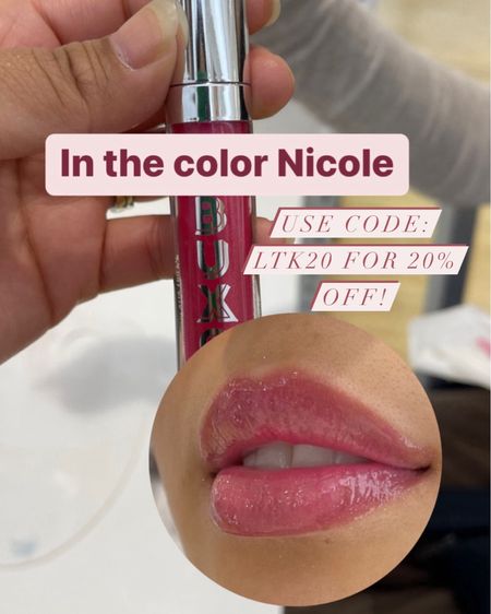 Buxom lipglosses are superb this lip gloss in color Nicole is one of my favorites. Use code LTK20 for 20% off! 

Her Current Obsession

#LTKSaleAlert #LTKWedding #LTKBeauty