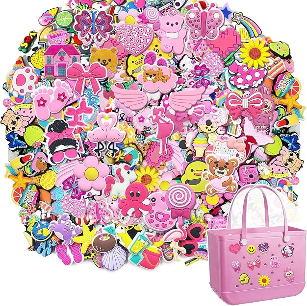 Fannoday 30pcs Charms for Bogg Bag - Cute DIY Beach Accessories for Women & Girls | Amazon (US)