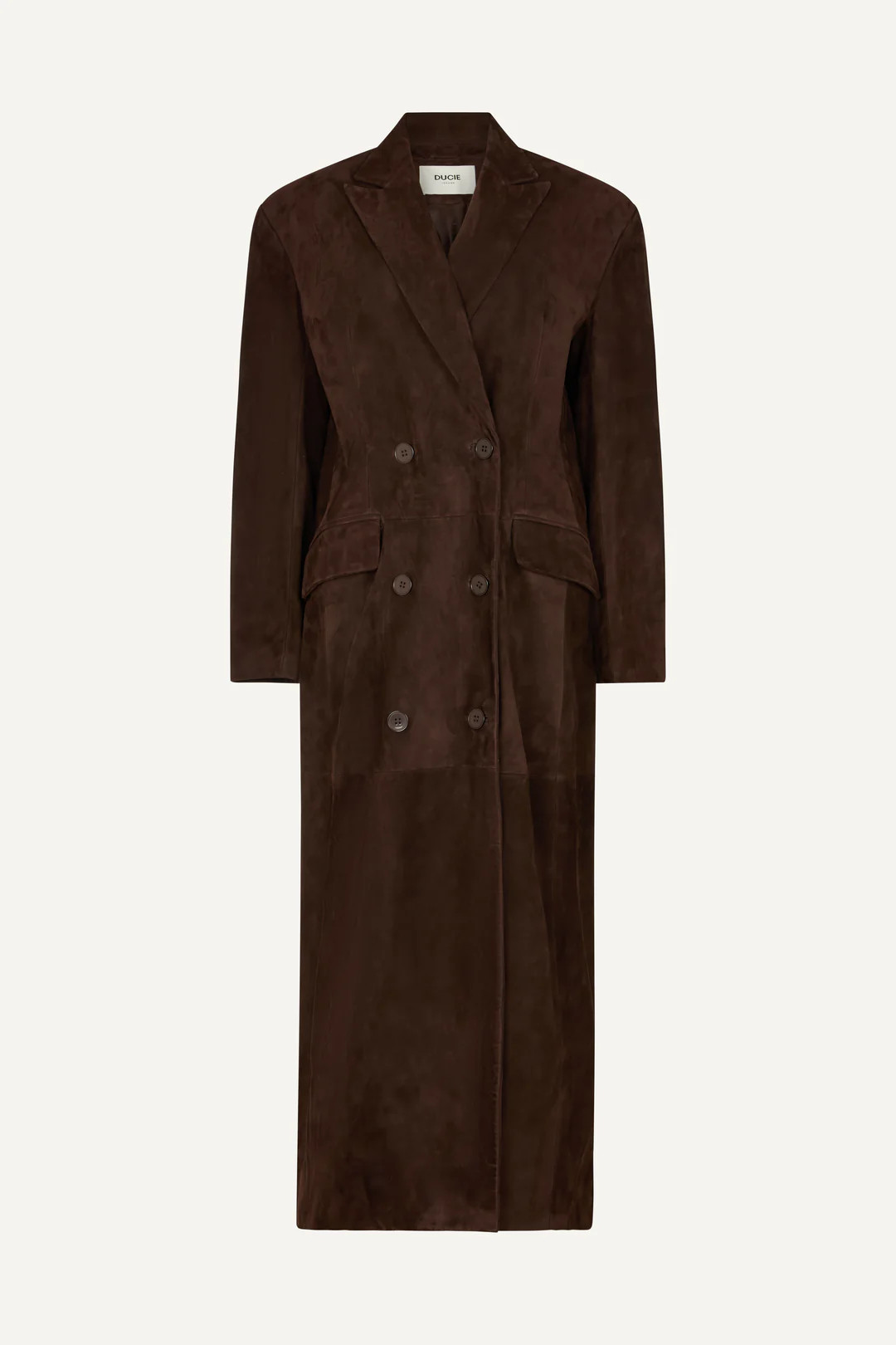 Aggie Suede Coat | DUCIE