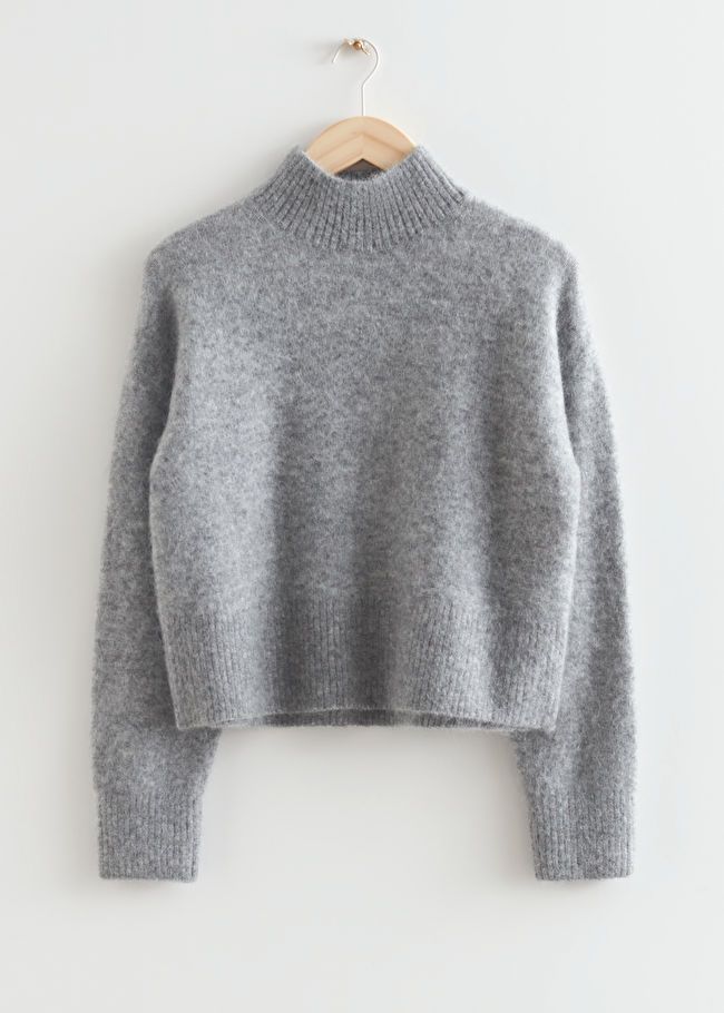 Cropped Mock Neck Knit Jumper | & Other Stories (EU + UK)