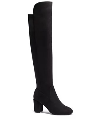 NY & Co Women's Luna Over-The-Knee Block-Heel Boot Black Size 8 | New York & Company