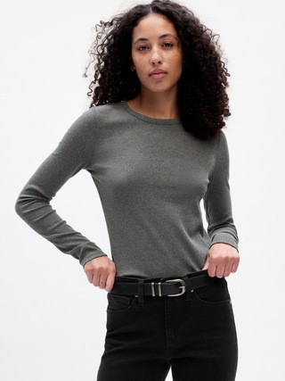 Ribbed Crewneck T-Shirt | Gap Factory