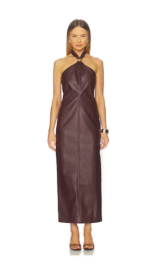 Rhea Dress in Burgundy | Revolve Clothing (Global)