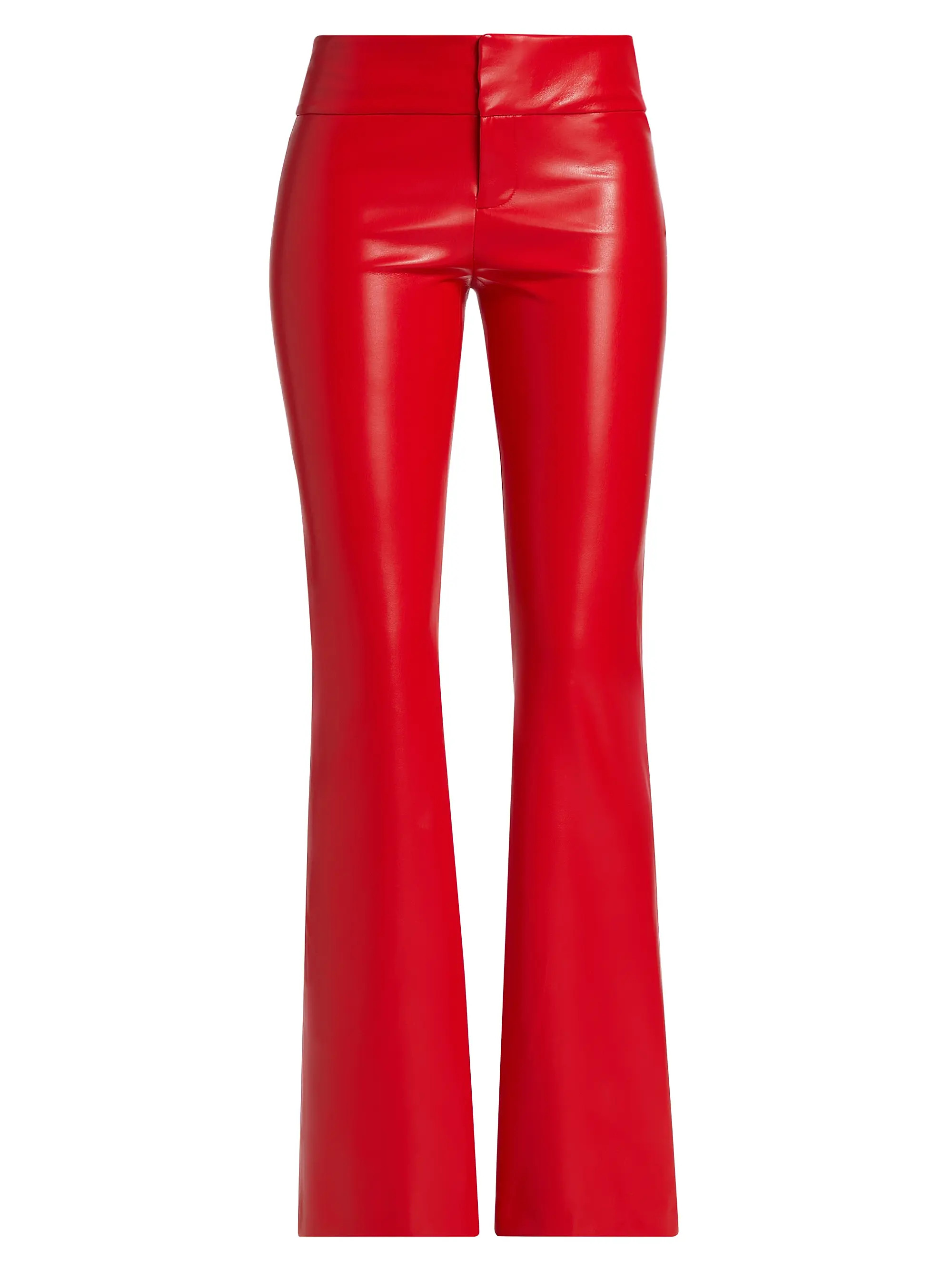 Olivia Faux-Leather Boot-Cut Pants | Saks Fifth Avenue