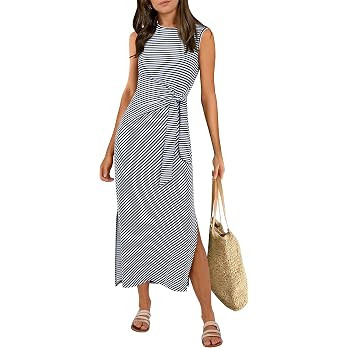 ANRABESS Womens Summer Maxi Dress Tank Long Dresses | Amazon (US)
