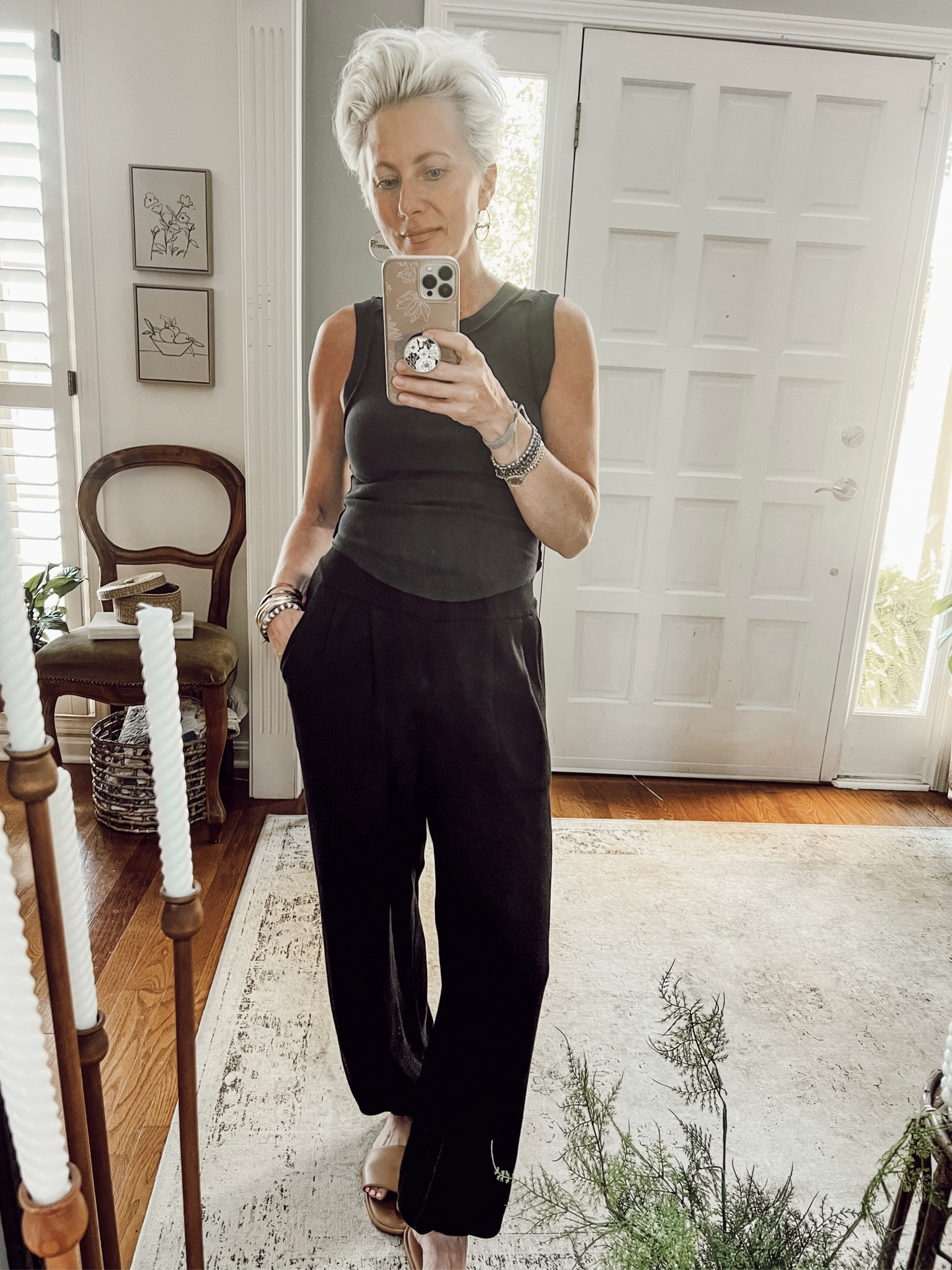 Wearing the pants from the Amazon FP
dupe set and pairing with a FP tank 🖤

#freepeople #amazon #targetshoes 

#LTKunder50 #LTKstyletip