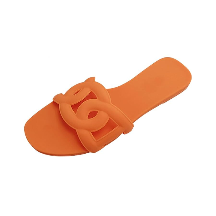 Women's Sandals Summer Slide Sandals Comfy Sandals Fashion Dressy Flat Sandals Slip On Casual San... | Amazon (US)