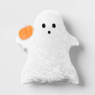 14"x12" Ghost Novelty Shaped Throw Pillow White - Hyde and EEK! Boutique™ | Target