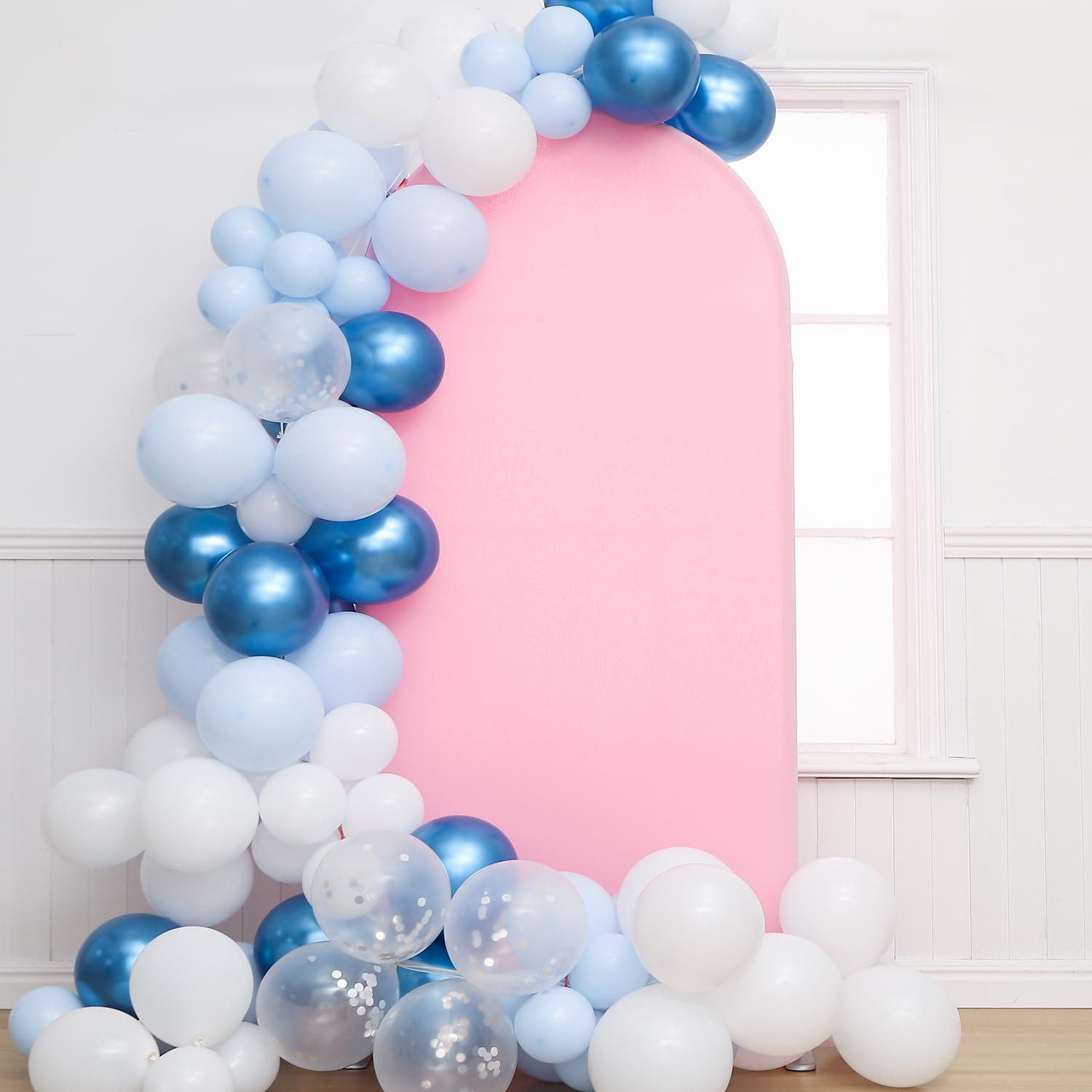 Spandex Fitting 6 FT Pink Arch Covers for Arch Backdrop Stand - JKDMJF Wedding Birthday Party Cer... | Amazon (US)