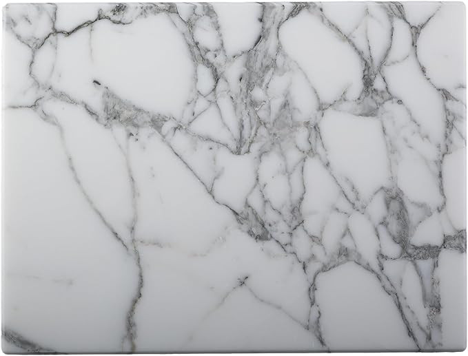 Natural Marble Board for Kitchen - 10" x 8" Stone Slab, Marble Cheese Pastry Board for Counter, B... | Amazon (US)