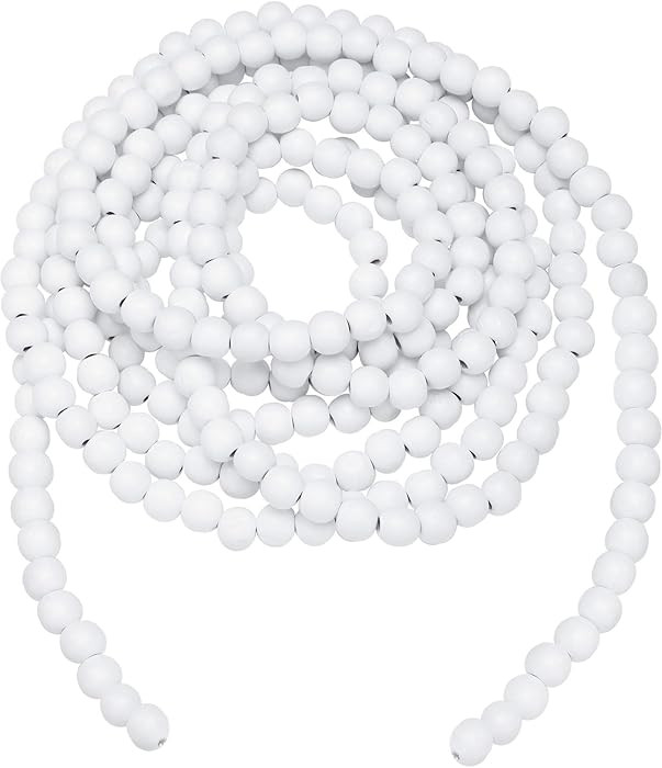 Christmas Wooden Bead Garland Wood Bead Garland Christmas Tree Decorations for Holiday Favors, 12... | Amazon (US)