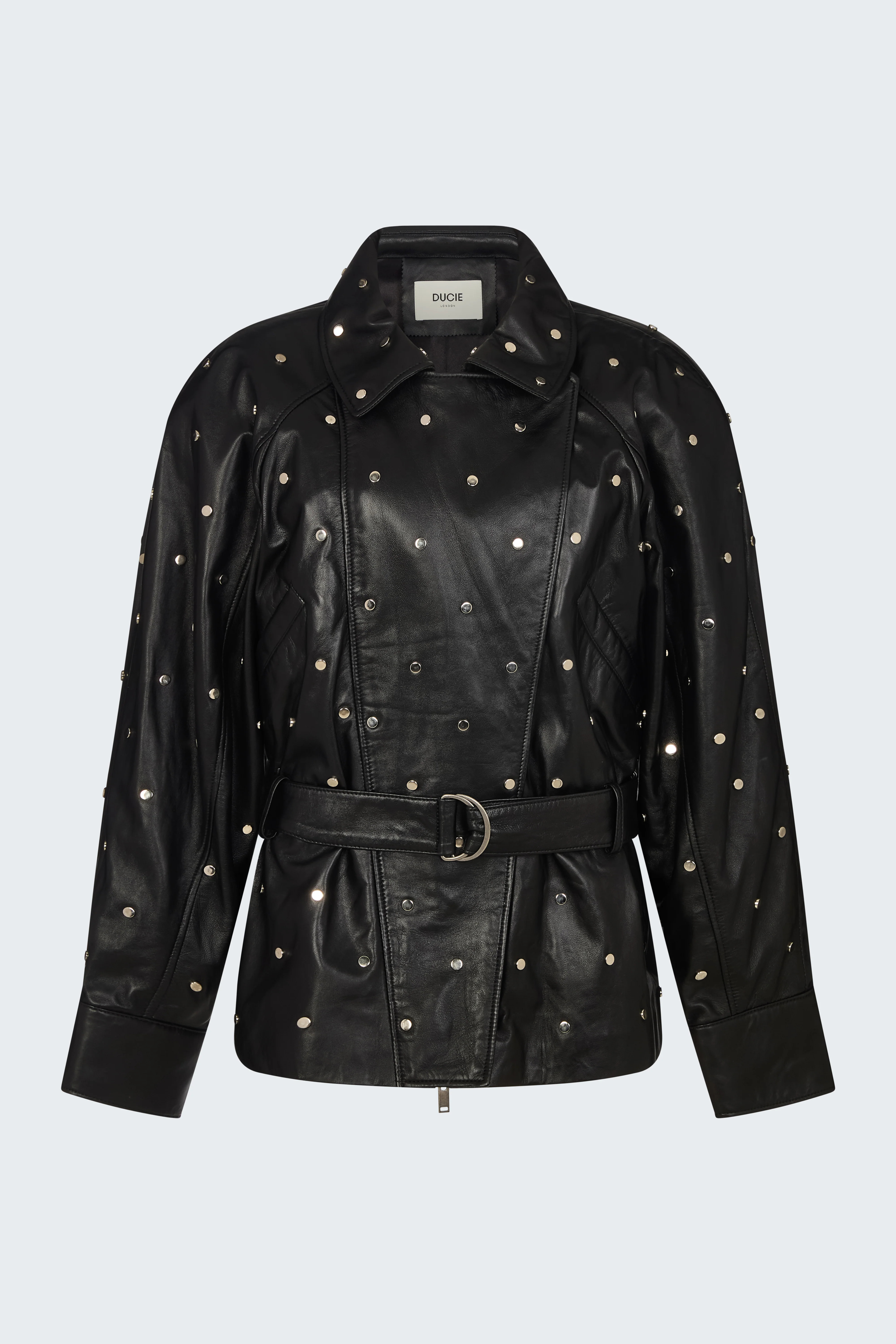 Sadie Leather Studded Jacket | DUCIE