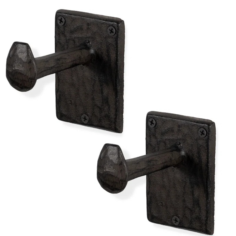 Tekoa 2.76'' Wide Wall Hook in Black | Wayfair North America