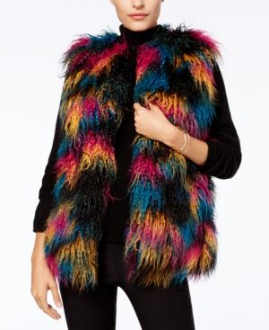 Inc International Concepts Multicolor Faux Fur Vest, Created for Macy's | Macys (US)