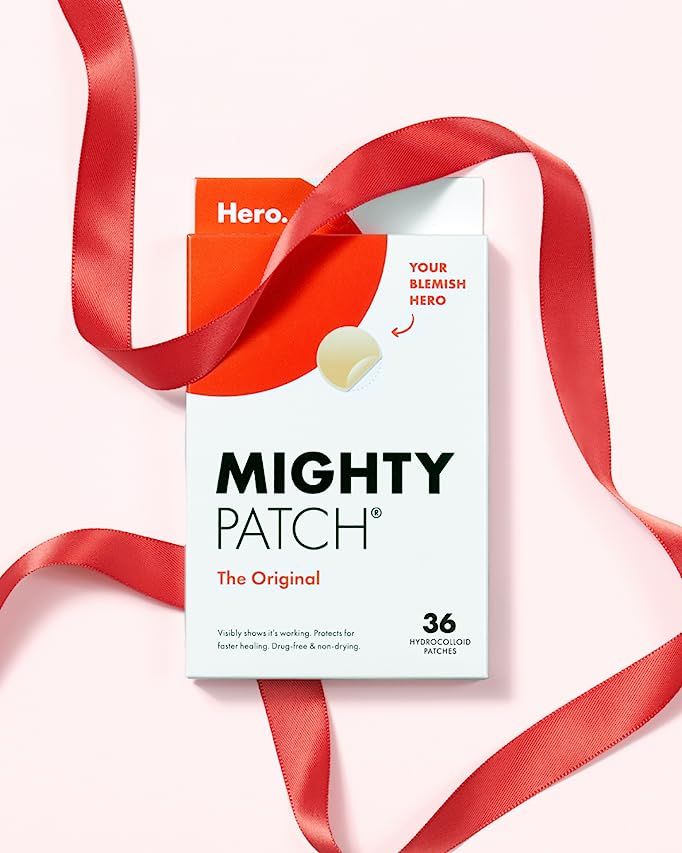 Mighty Patch Original from Hero Cosmetics - Hydrocolloid Acne Pimple Patch for Zits and Blemishes, S | Amazon (US)