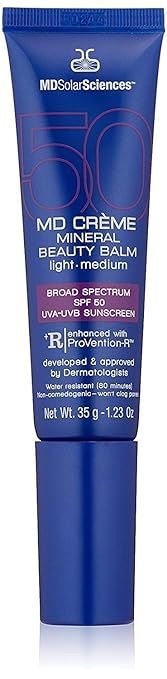 MDSolarSciences Crème Mineral Beauty Balm SPF 50 | Oil-Free Tinted Matte BB Crème Perfects Skin... | Amazon (US)