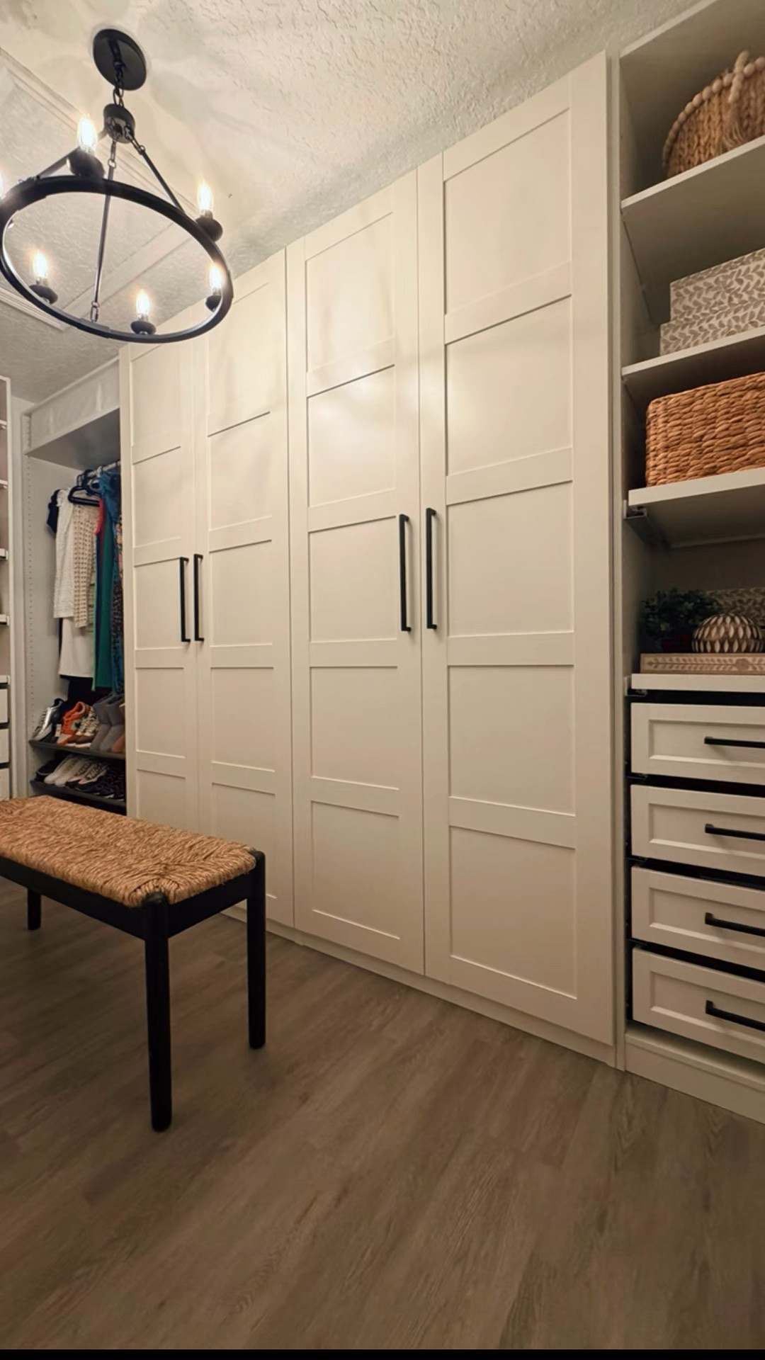 Closet Makeover Series – Part 3: The Grand Finale - IKEA Pax Systems ✨The moment we’ve been waiting for… the grand finale of my closet makeover series!

After all the planning, building, and installing, it was time to bring everything together. I added the closet poles, installed the drawers, mounted the doors, and finished it off with the hardware. Watching the space transform from an empty closet to a fully customized system has been so rewarding.

Now everything has a place, and the closet is functional, organized, and beautiful. This transformation was definitely worth the time and effort!

#ClosetMakeover #ClosetTransformation #ClosetOrganization #DIYCloset #HomeProjects #ClosetGoals #HomeMakeover #OrganizationInspiration

#LTKHome #LTKstorytime