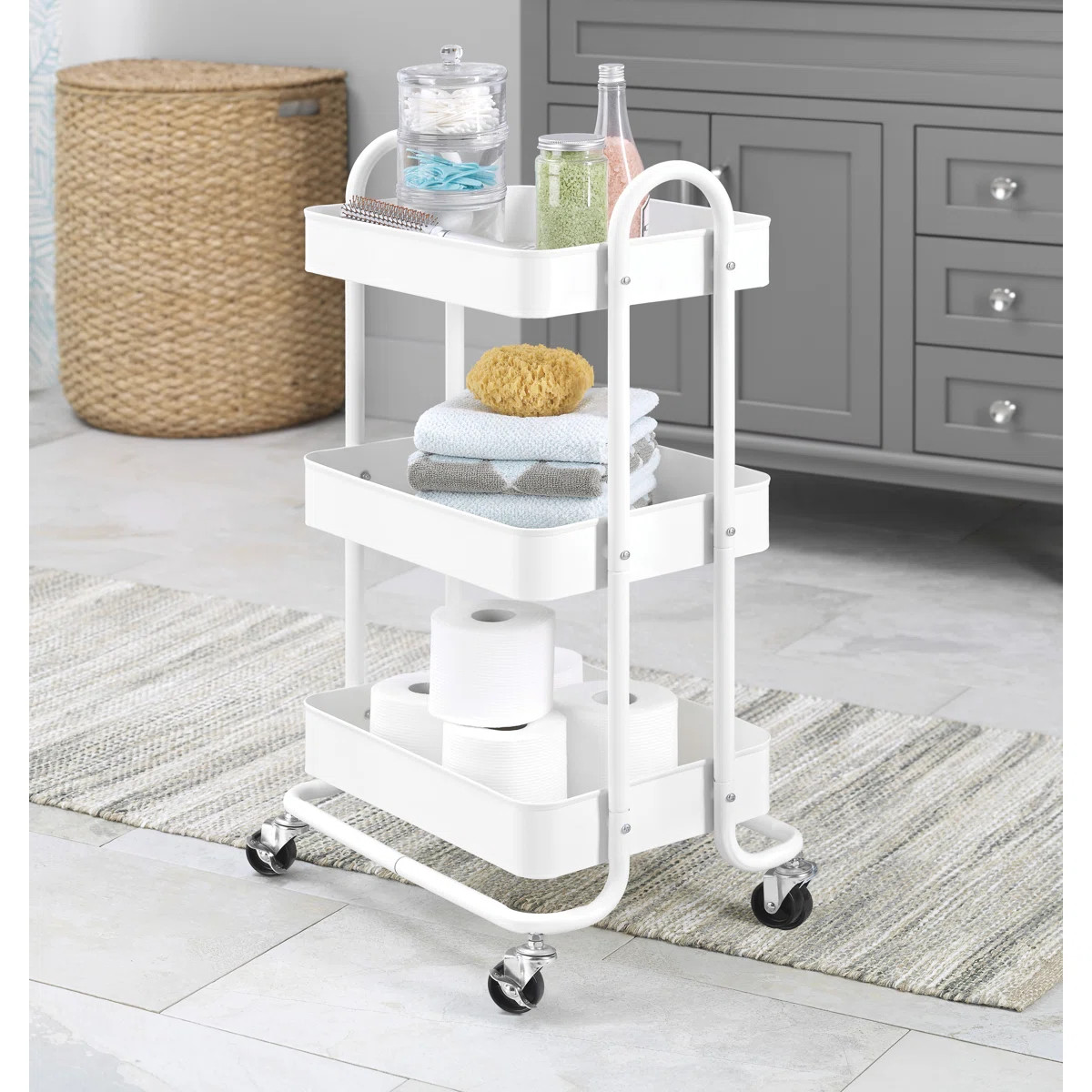Dotted Line™ Alisha 17.05" W Shelving Unit with Wheels & Reviews | Wayfair | Wayfair North America