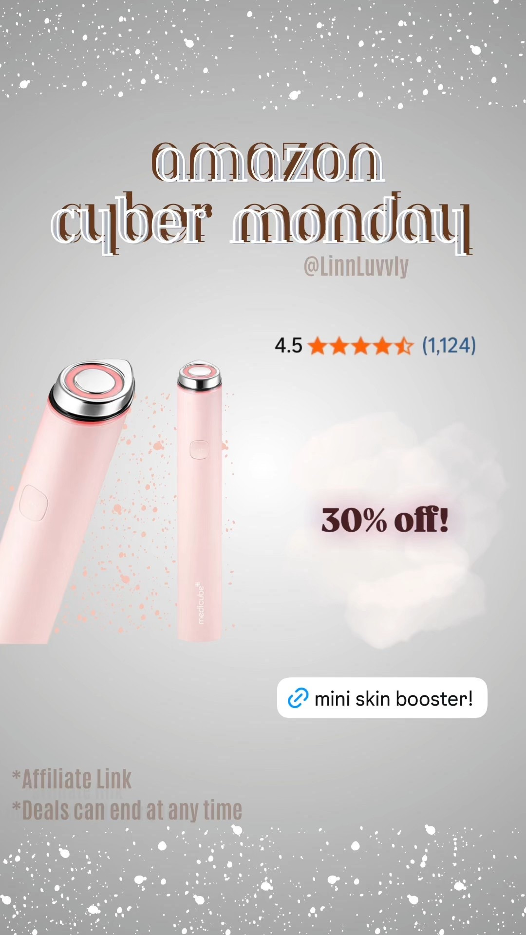 Medicube Mini Booster Pro Pink | Affordable At-Home Facial Skin Care Tool for Beginners

Cyber Monday Sale✨


#LTKCyberWeek #LTKSaleAlert #LTKselfcare