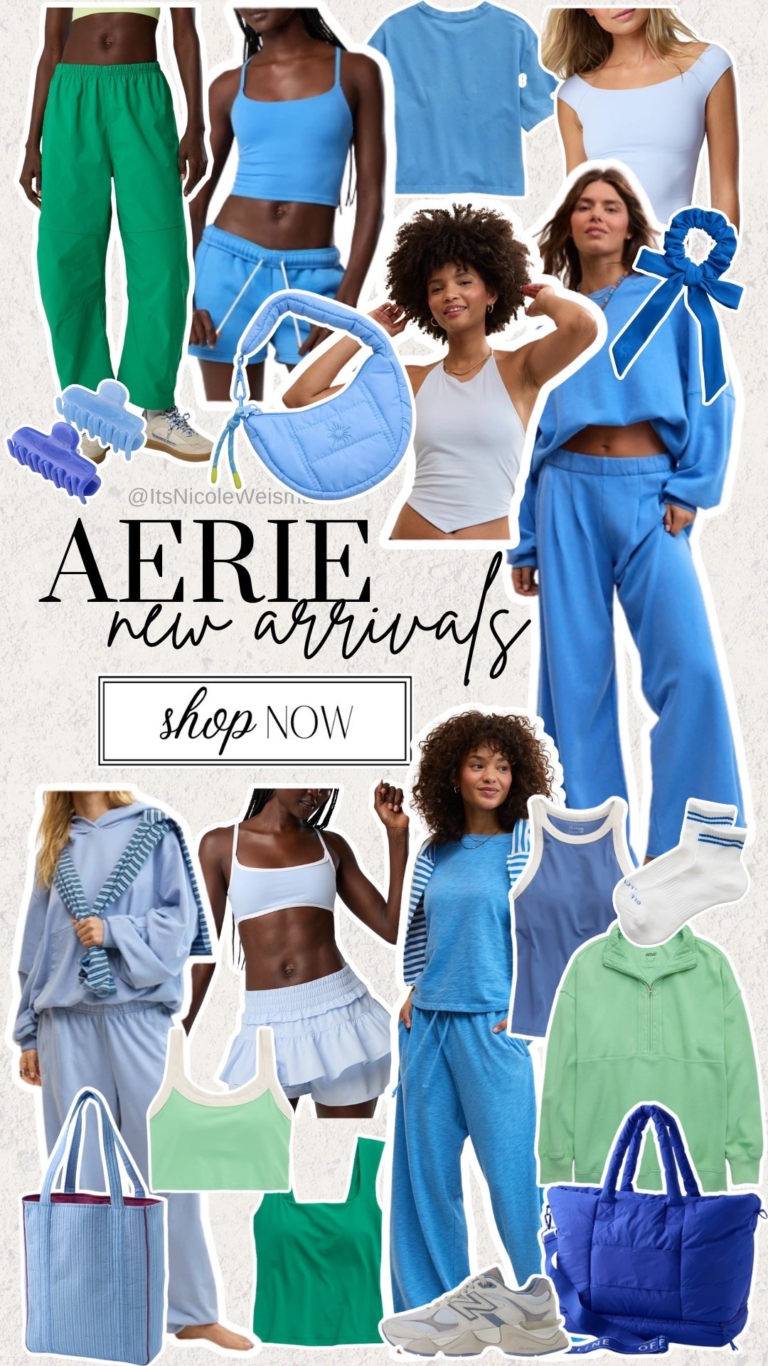 So many cute new arrivals at Aerie right now! Loving all the blues and greens, comfy matching sets, easy tanks, accessories, and everyday pieces. Linking all my favorites here!🩵

#LTKmomlife #LTKSeasonal #LTKActive