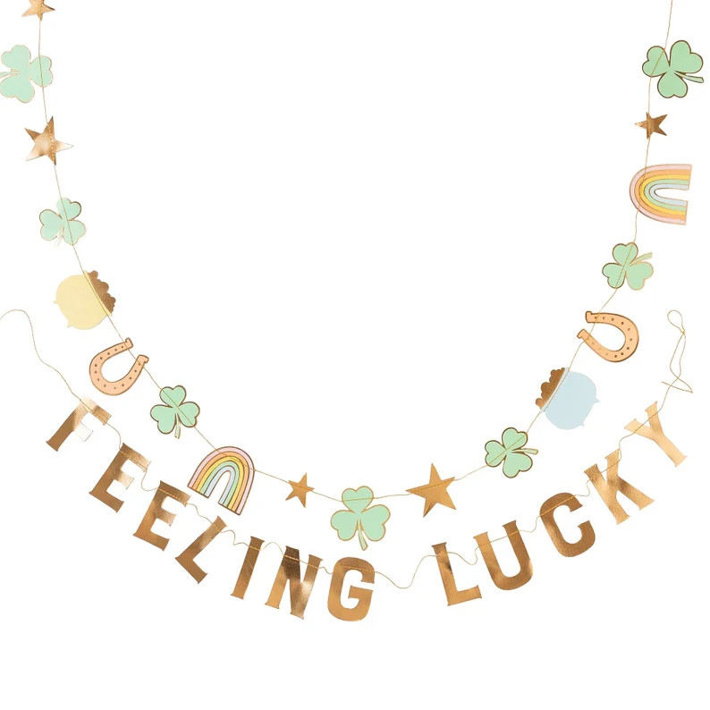 St. Patrick's Day Feeling Lucky Banner Set 5ft | St. Patrick's Day Party Decor, Lucky ONE First B... | Etsy (US)