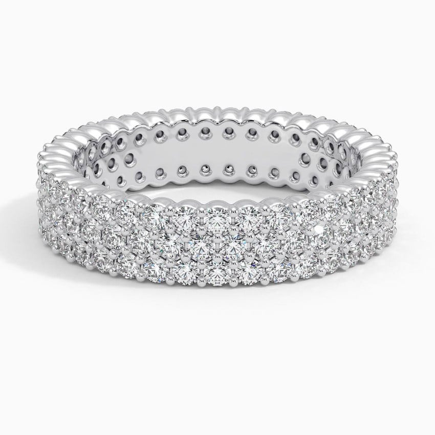 18K White Gold Arista Eternity Diamond Ring (1 2/3 ct. tw.) | Brilliant Earth