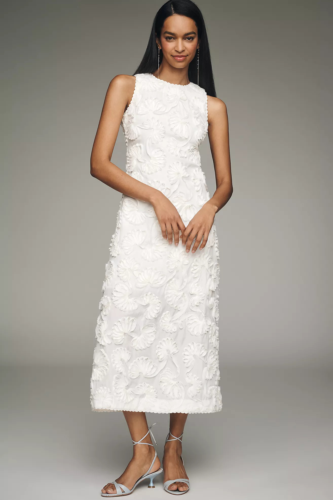 English Factory Deco Midi Dress | Anthropologie (US)