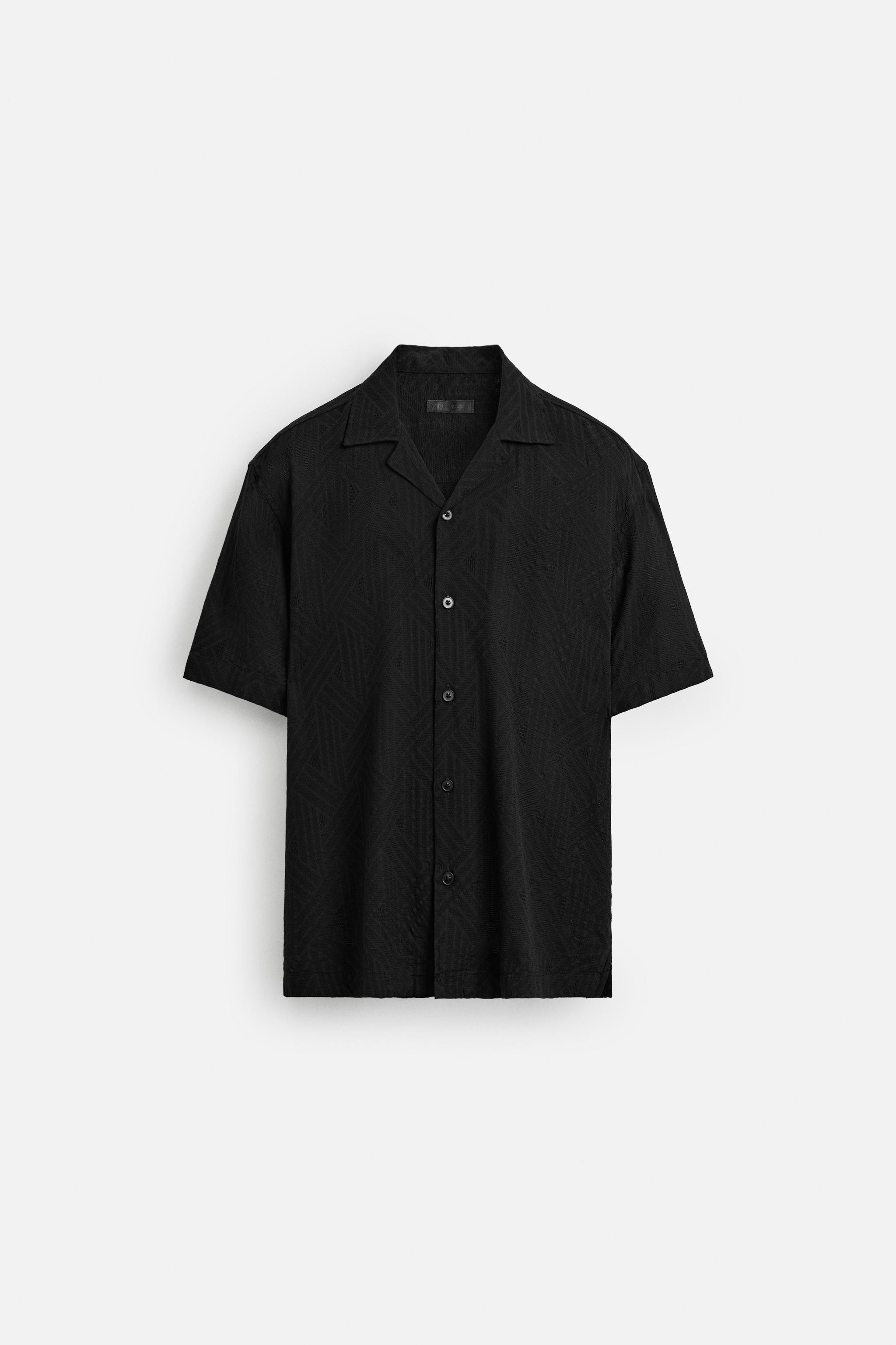 JACQUARDHEMD MIT GEOMETRISCHEM MUSTER | Zara DE
