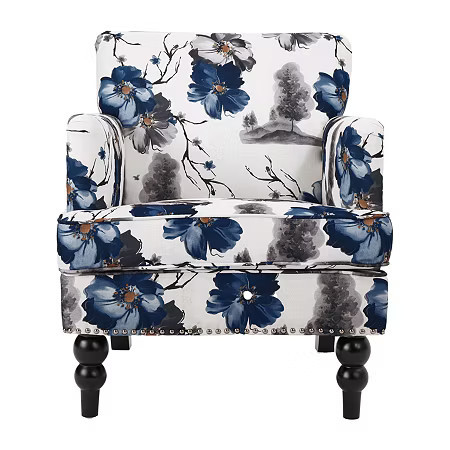 Boaz Upholstered Club Chair, One Size, White | JCPenney