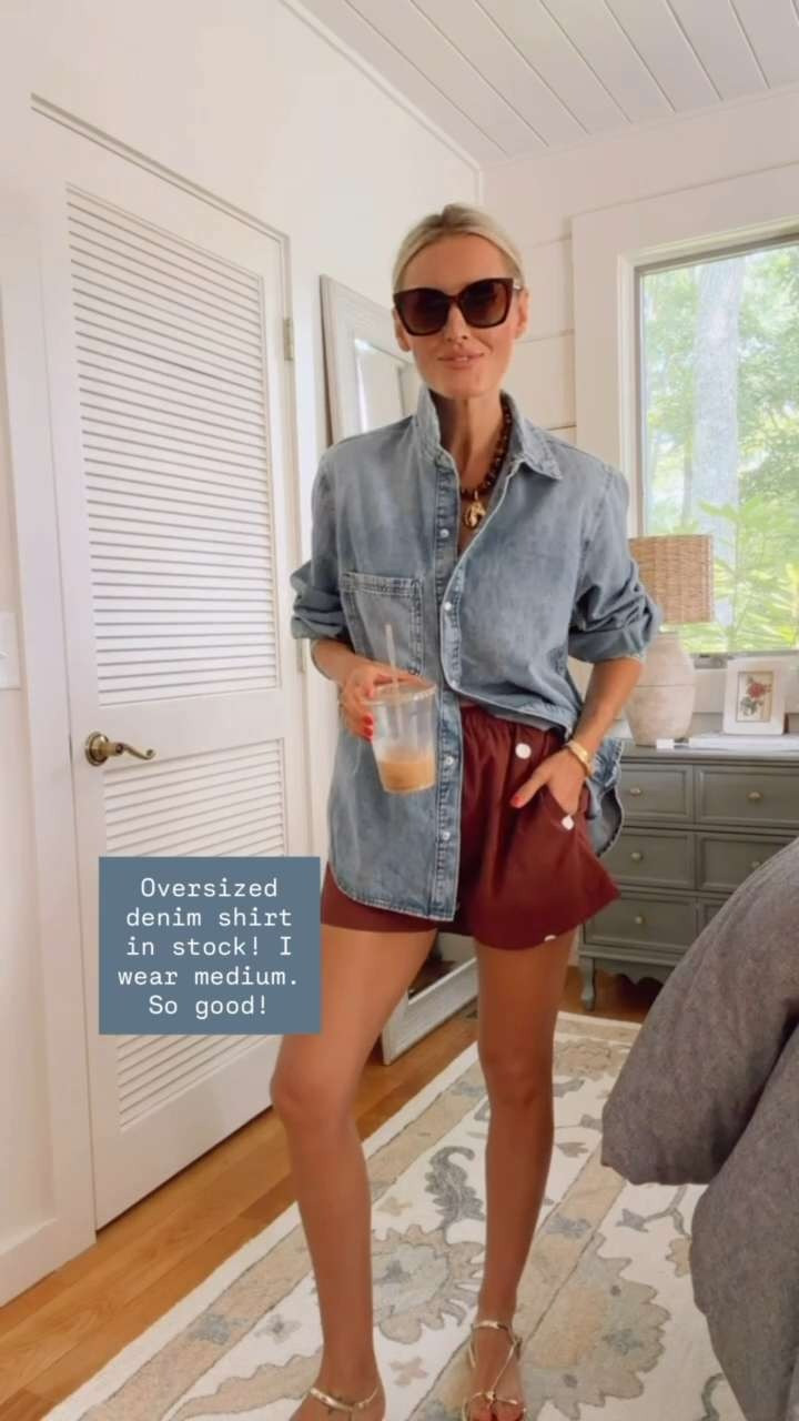 Love this new denim shirt from Target! This is going to be so good going into the fall! I ordered a size M for an oversized fit!

Loverly Grey, Target, denim shirt, polka dots, affordable looks, chambray shirt 

 #LTKSeasonal