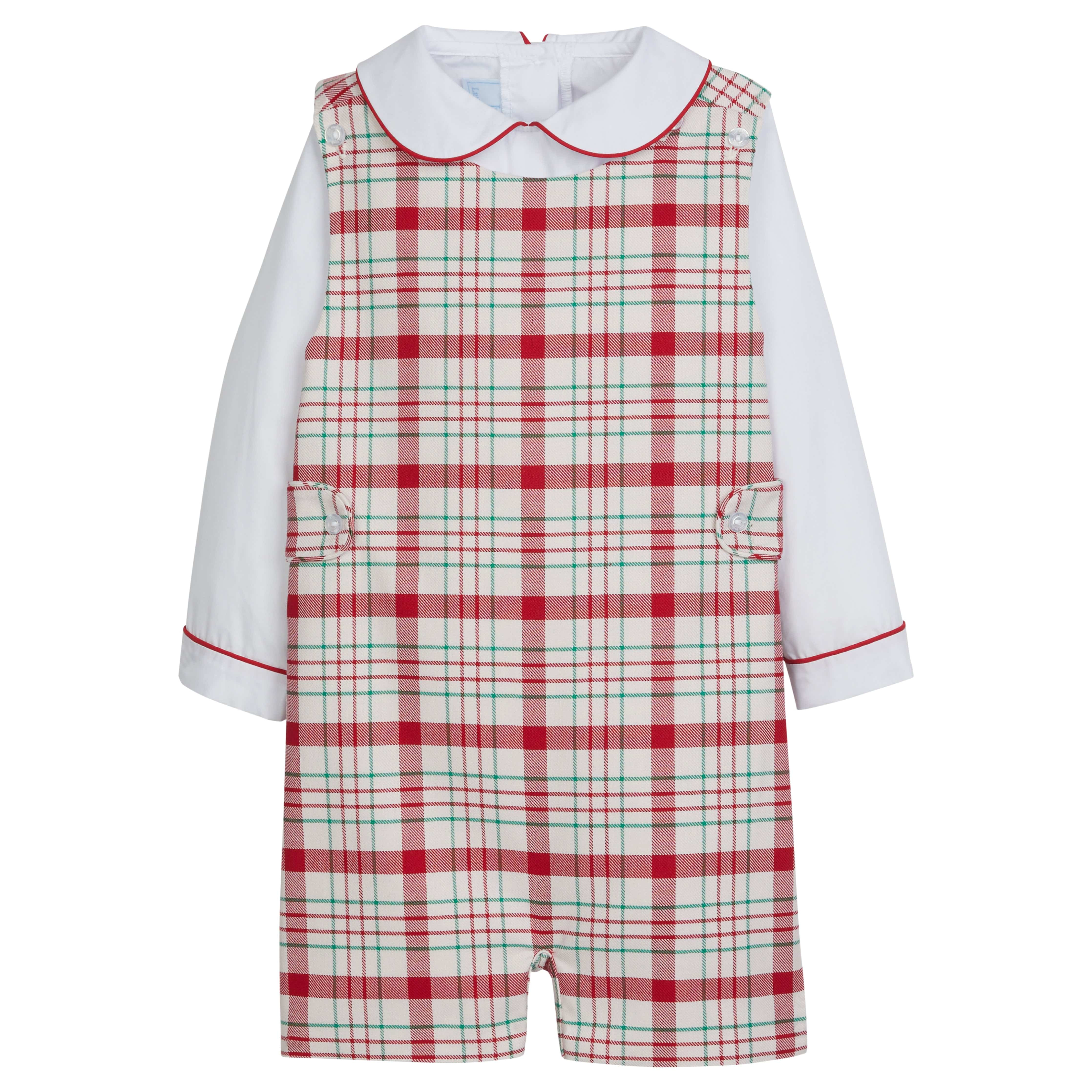 Holiday Plaid John John - Baby Boy Clothes Set | Little English