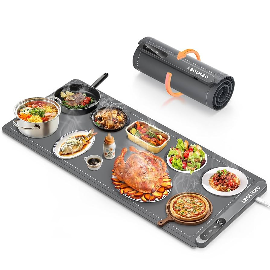 Warming Mat For Food Extra Large 36"x16" 580W Food Warmer Chafing Dishes for Buffet,Food Warming ... | Amazon (US)