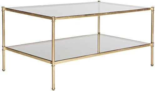 Safavieh Home Collection Aslan Gold Coffee Table | Amazon (US)
