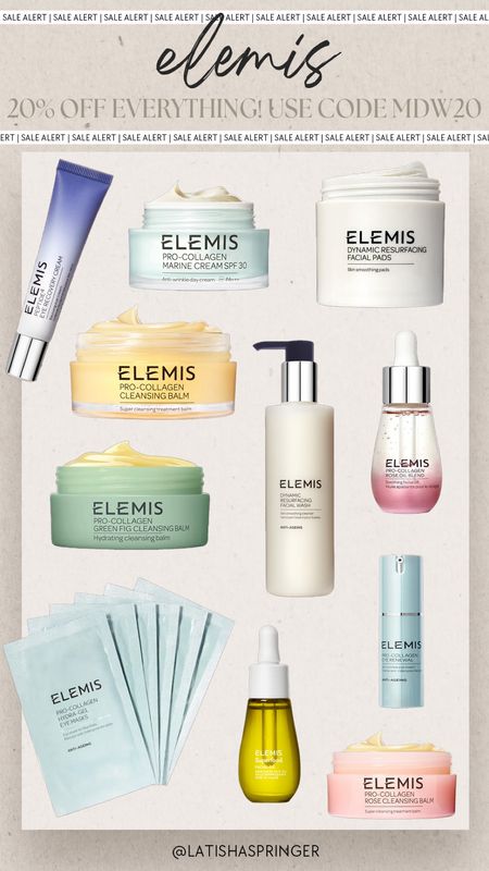 MDW sale! 20% off everything at Elemis! 

#elemis

Elemis. Memorial Day weekend sale. Beauty sale. Skincare routine. Best skincare products. Elemis resurfacing pads on sale. Elemis cleanser on sale  

#LTKBeauty #LTKSaleAlert #LTKFindsUnder100