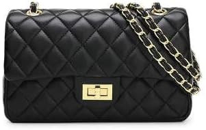 Fashion Trendy Ladies Side Bags Small Chain Leather Fabric Women Purse Handbags Shoulder Bags | Amazon (US)