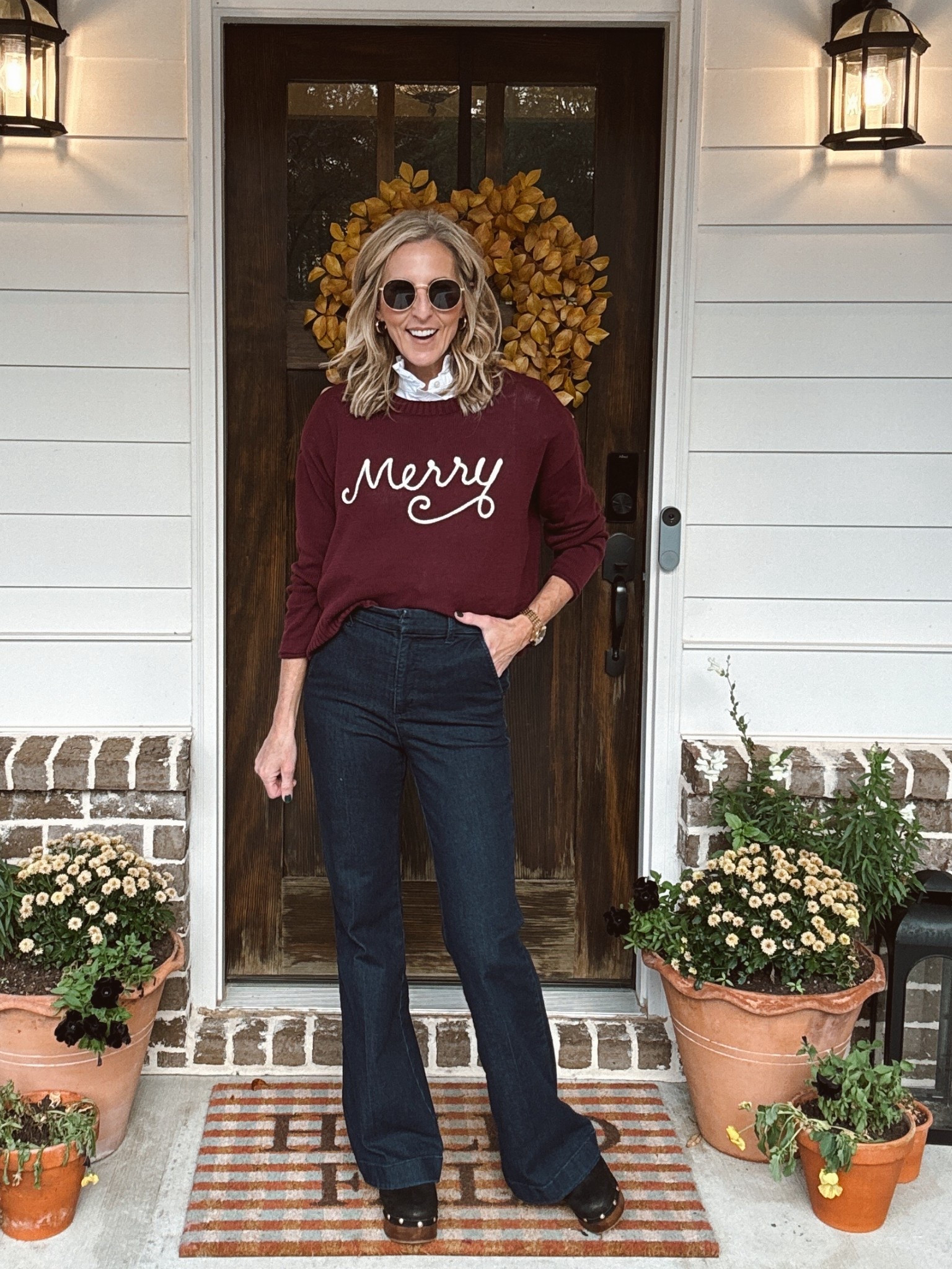 Social Threads Holiday Collection -The new holiday drop just landed, and I couldn’t wait to share these four timeless tops I picked! From the ruffle plaid that feels perfectly classic, to the smooth high-neck velvet, to the coziest festive sweaters — each one captures the joy of the season in its own way. These looks will take you right into Christmas feeling comfortable, confident, and merry everything. (Size small in all) 

#SocialThreads #HolidayStyle #HolidayOutfits #Over40Style #ClassicChristmas #FestiveFashion #ChristmasStyle #CozyChic #HolidayWardrobe 

#LTKHoliday #LTKSeasonal #LTKGiftGuide #LTKSeasonal #LTKmomlife