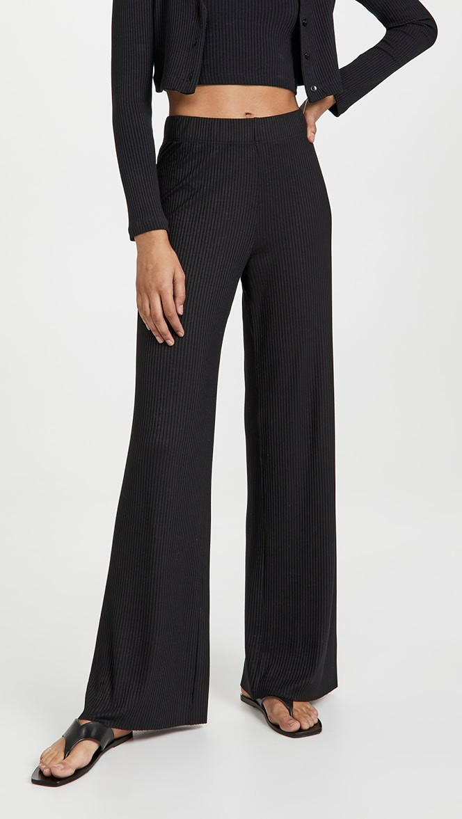 Viscose Rib Straight Leg Pants | Shopbop