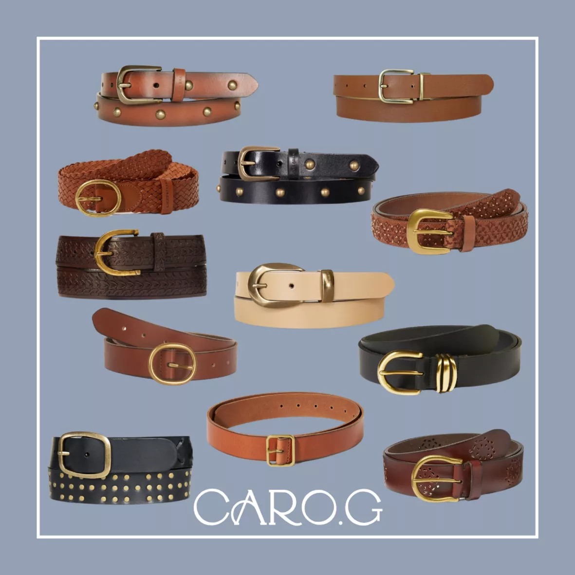 VLOGO reversible leather belt curated on LTK