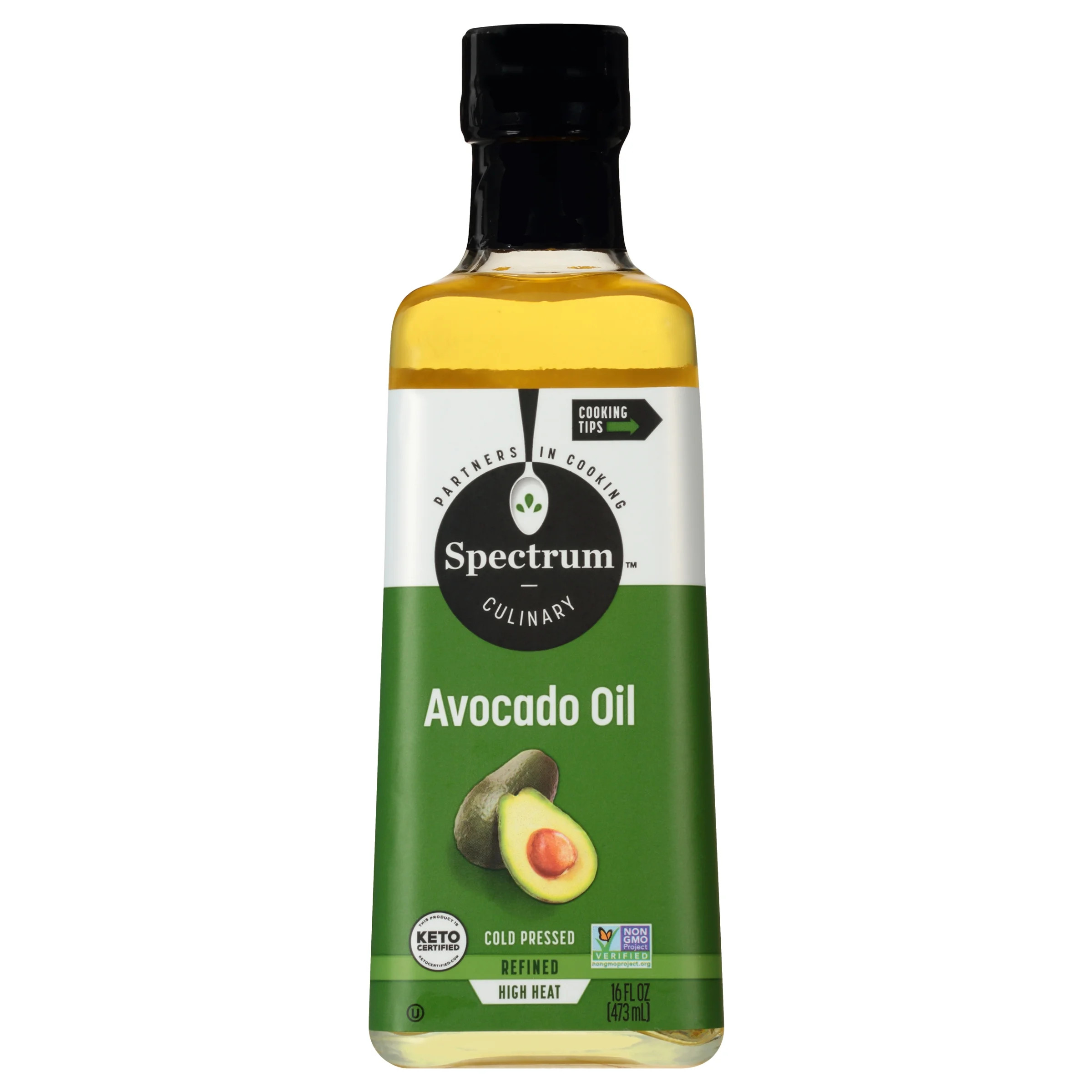 Spectrum Naturals Cold Pressed Refined Avocado Oil, 16 fl oz - Walmart.com | Walmart (US)