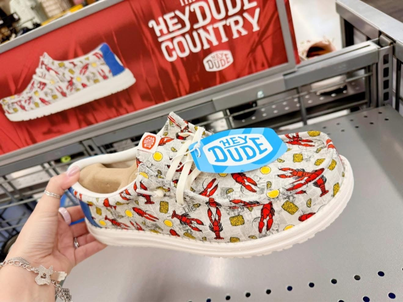 Academy has CRAWFISH Hey Dudes!! 🦞 🤩

#crawfish #crawfishseason #crawfishboil #heydudeshoes #heydudes #funfinds #shoes #Academy