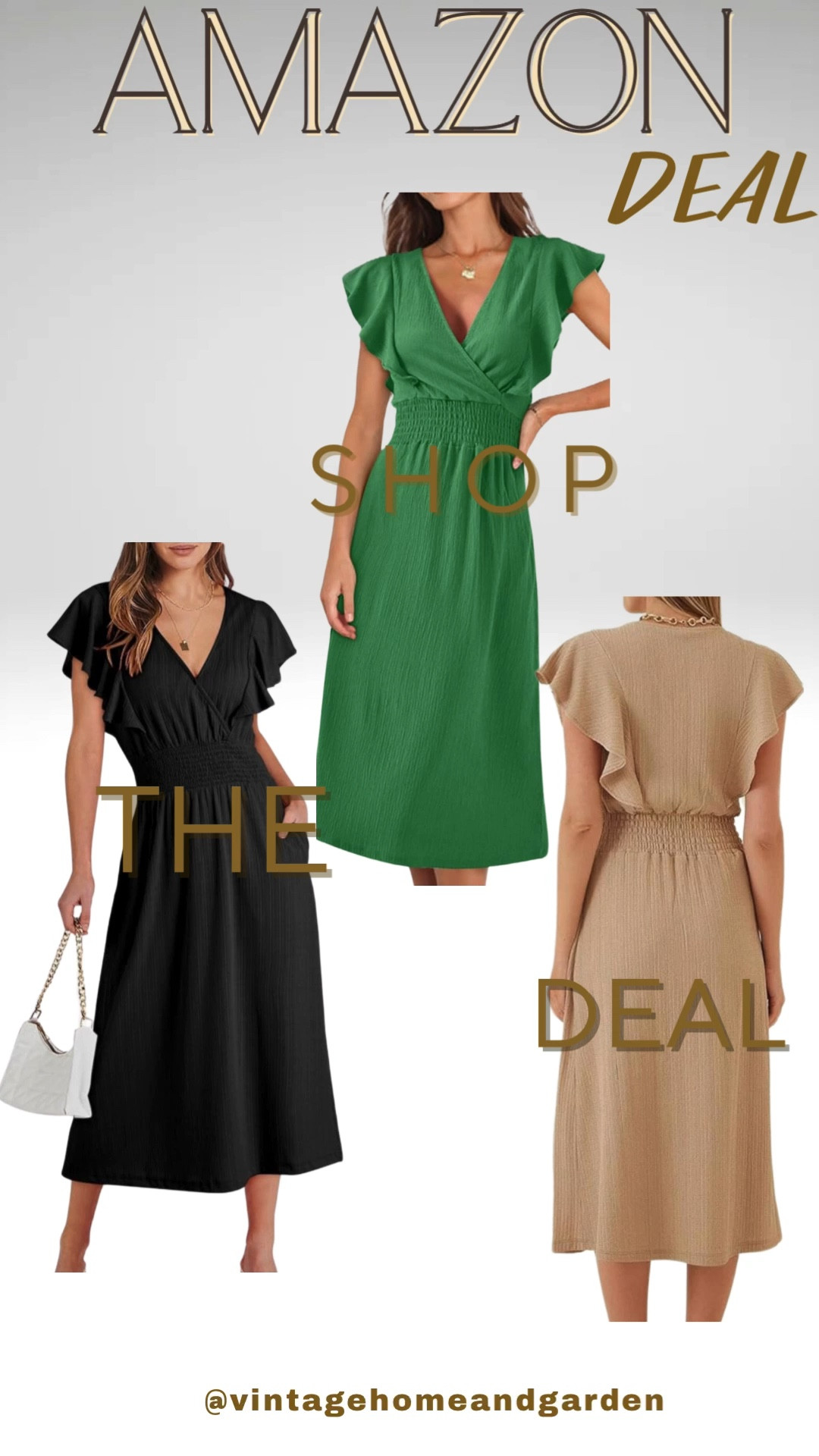 Love this v-neck mid dress with ruffle cap sleeves for summer🤍

#LTKSaleAlert #LTKStyleTip #LTKSeasonal