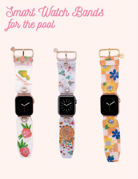 Step up your style at the pool this summer with these luxury waterproof smart watch bands!☀️🌊🫶

#LTKGiftGuide #LTKActive #LTKSeasonal