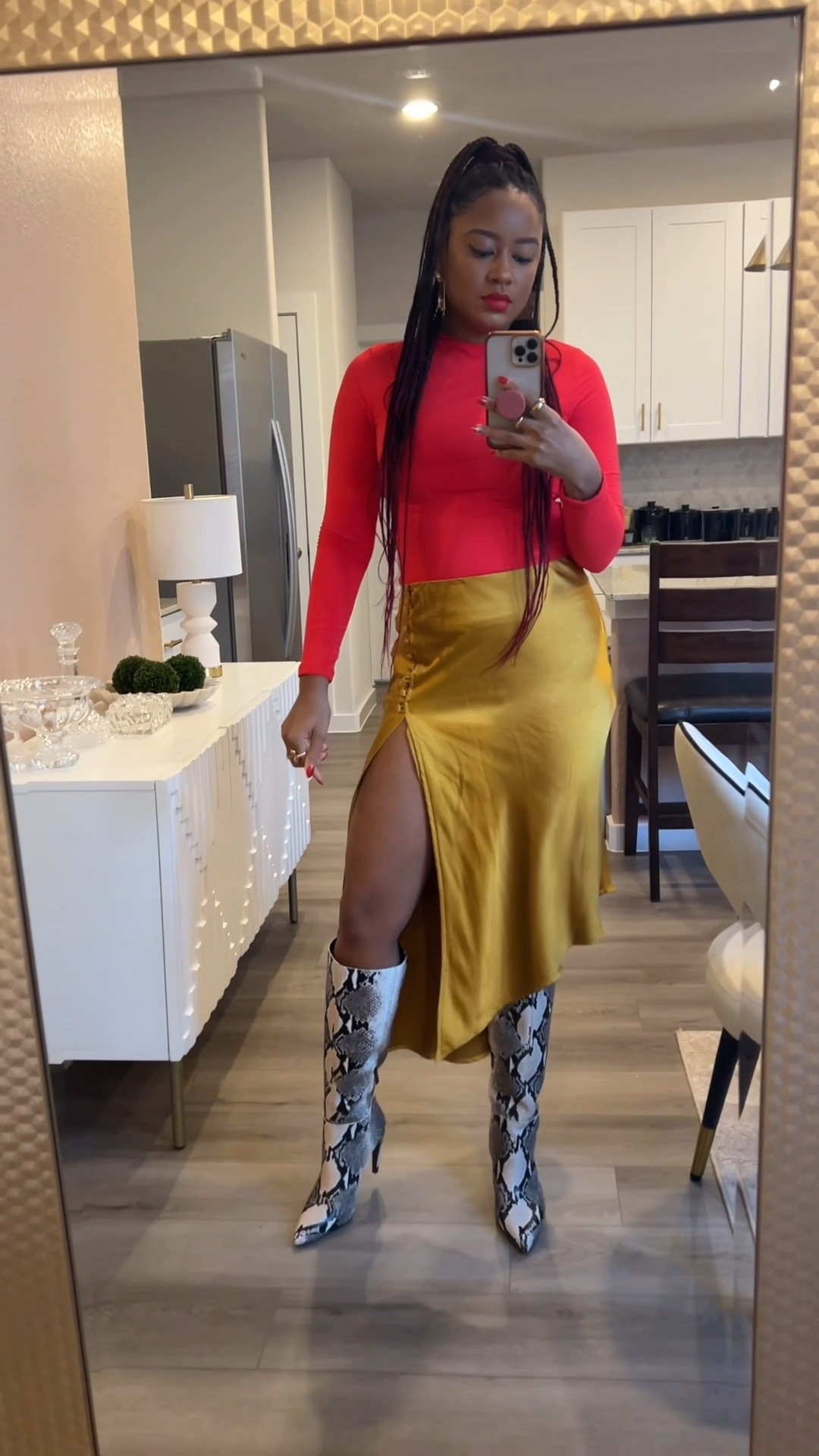 Bright red in the winter because neutral moods don’t suit me. 🍂✨ 

#LTKootd