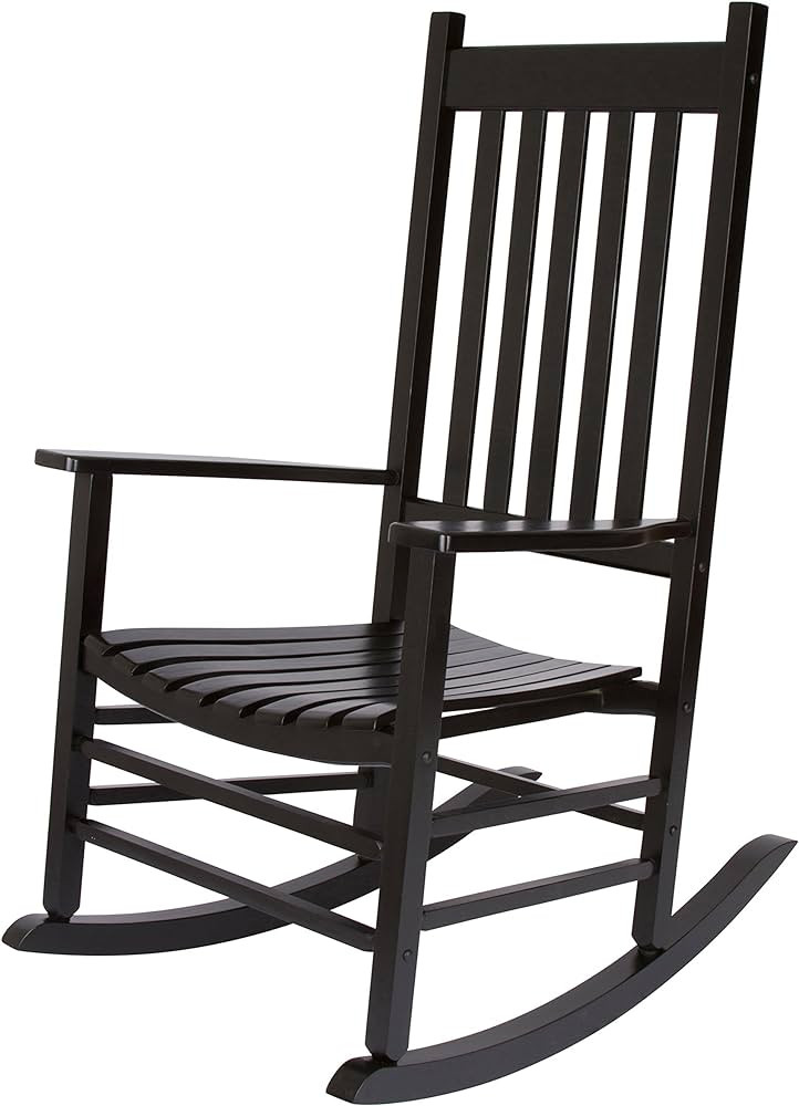 Shine Company 4332BK Vermont Porch Rocker, Black | Amazon (US)